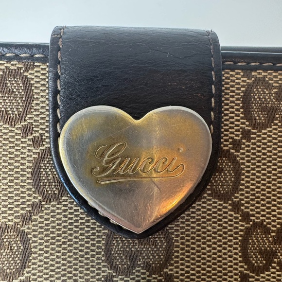 Gucci Tan and Brown Long Monogram Wallet - Picture 7 of 15